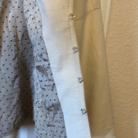 Nanette Lepore Piqué Cotton Blazer in Cream - Picture 5 of 10